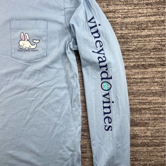 Vineyard Vines Men Long Sleeve Easter Whale T-Shirt Small - Picture 4 of 9